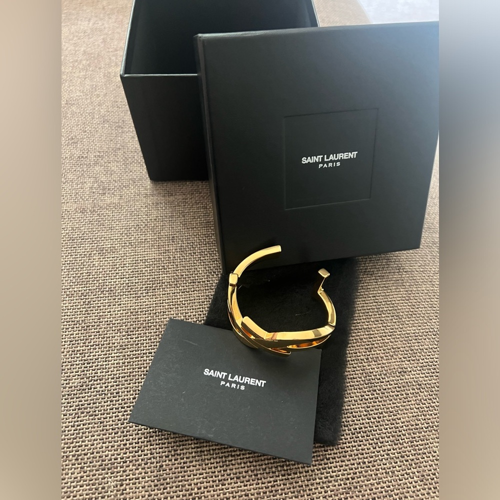 Saint Laurent monogrammed cuff